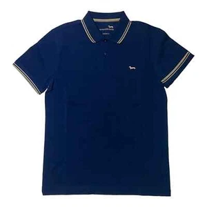 MAGLIA POLO T SHIRT UOMO HARMONT E BLAINE LNH010 COTONE 808 BLU ORIGINALE PE - Picture 1 of 2