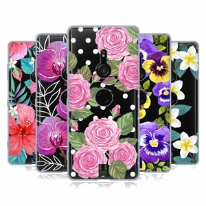 HEAD CASE DESIGNS WATERCOLOUR FLOWERS 2 GEL CASE & WALLPAPER FOR SONY PHONES 1