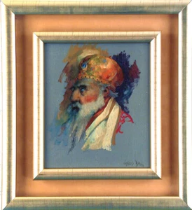 CHARLES BRAGG - "GREAT GREEK PATRIARCH" OIL PAINTING ON CANVAS SIGNED CIRCA 1966 - Picture 1 of 1