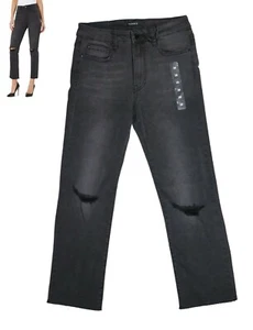 Numero 28Wx27L High Waist Cropped Straight Leg Distressed Womens Denim Jeans NWT - Picture 1 of 1