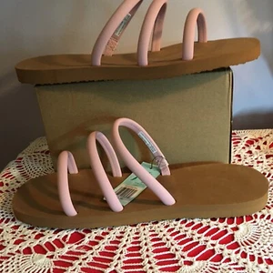 DSG Direct Damen-Pantoletten mit 3 Riemen, PINK Größe 11 brandneu - Bild 1 von 8