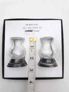 Raimond Sterling Silver Hurricane Lamp Shaped Salt and Pepper Shakers w/Box - Picture 1 of 6