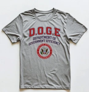 Dept of Gov Efficiency DOGE Trump 47 D.O.G.E Musk Tee Funny Political T-Shirts - Picture 1 of 5