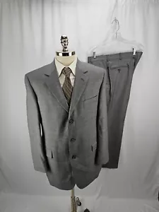 Stafford Men's Gray Wool Suit 42R 38 x 30 - Picture 1 of 9