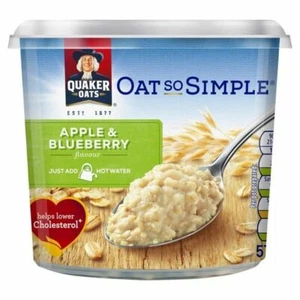 Quaker Oat So Simple Apple & Blueberry Porridge Pot 57g (Pack of 2) - Picture 1 of 1