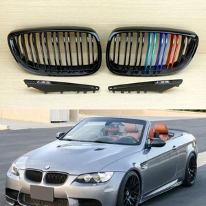 Metal M-color Shiny Black M Look Front Grille & Side Fender BMW E92 E93 E90 M3 - Picture 1 of 6