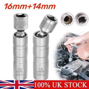 2PCS Hogert 16+14mm Magnetic Drive Spark Plug Socket Sleeve Removal Tool for BMW - Picture 1 of 13