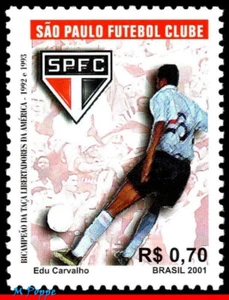 2790 BRAZIL 2001 SAO PAULO, LIBERTADORES CHAMPION, FAMOUS CLUBS, SOCCER, MNH - Picture 1 of 2