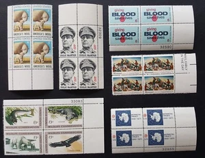 US Stamp 1971 Commemoratives Complete Mint Plate Blocks of 4, Scott #1423-45,OG - Picture 1 of 3