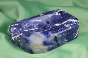 Ashtray container of blue stone. Mineral Recipiente cenicero de piedra azul. - Imagen 1 de 4