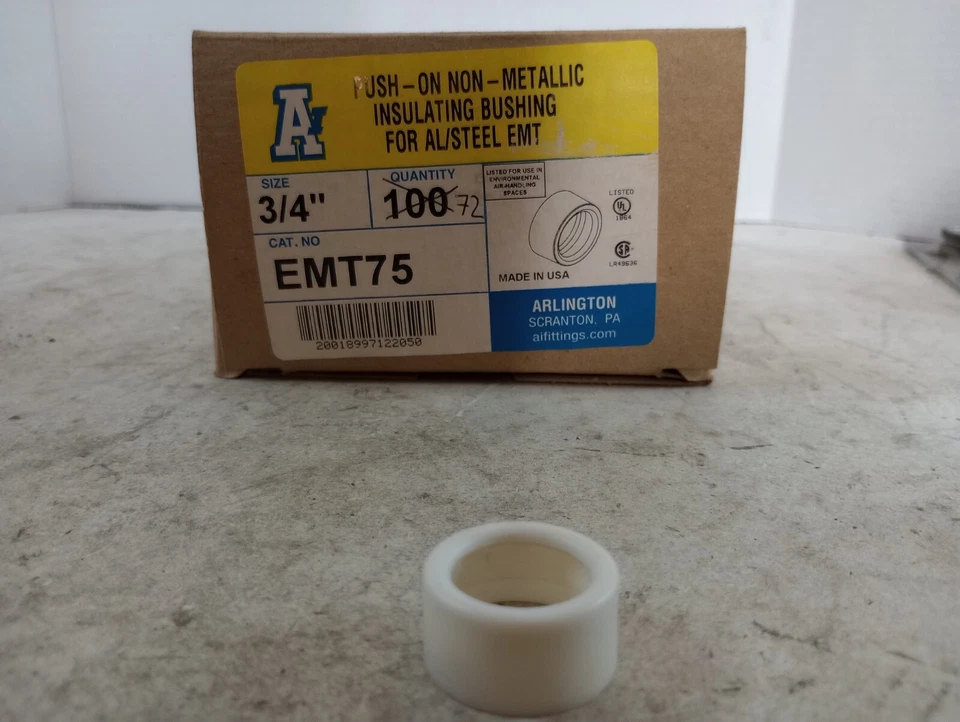 Arlington EMT75 Push-on Insulating Bushing
