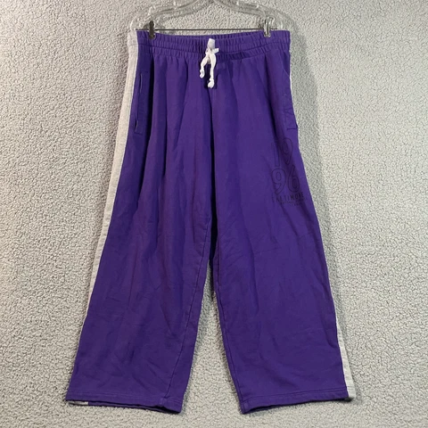 Baltimore Ravens Pants Mens Sweat Pants Large Purple NFL Genuine Warm Heavy Cover
