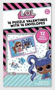 2 Boxes LOL Surprise! 16ct PUZZLE VALENTINE CARDS w/ Envelopes Free Shipping! - Picture 1 of 2