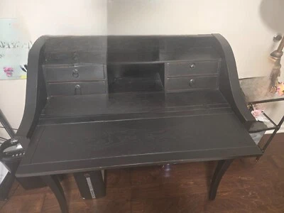 Nuevo escritorio de secretaria Ellenton negro envejecido Foto 1 de 4