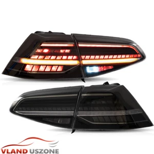 VLAND LED Tail Lights Smoky Lnes For 2014-19 VW Golf 7 MK7 GTI MK7.5 Plug & Play - Picture 1 of 19