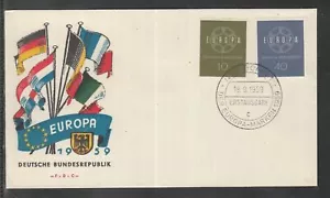 Germany 1959 Europe Cept of beautiful FDC (I) - Picture 1 of 1