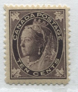 Canada QV 1897 10 cents Leaf mint o.g. hinged - Picture 1 of 1
