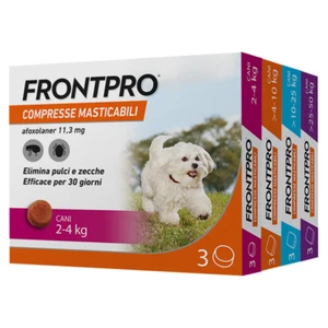 FRONTPRO Frontline Cane Conf. da 3 Compresse Masticabili Antiparassitario - Foto 1 di 5
