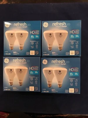 4 Boxes of GE Refresh LED Light Bulbs 2 pack NEW - Image 1 of 4