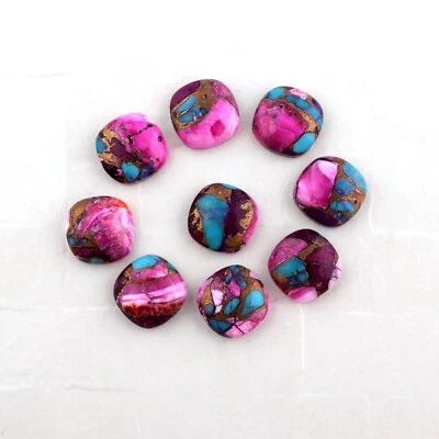 Lote al por mayor de piedras preciosas sueltas turquesa cobre ostra forma cojín calidad AAA++ Foto 1 de 4