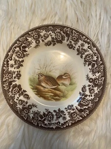 Spode Woodland QUAIL, Plato de Ensalada Inglaterra, 7 3/4" - Usado - Imagen 1 de 2