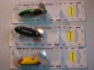 3 NUOVE ESCHE PER BASSO ARBOGAST JITTERBUGS COLORI ASSORTITI - Foto 1 di 4