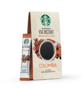 Starbucks Via Instantáneo Café Tostado Medio - Colombia (12 cajas/96 paquetes) - Imagen 1 de 2