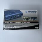 Trendnet TK-208K 2-Port USB KVM Switch Kit with Audio - Brand New & Sealed