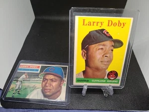 1958 TOPPS #424 LARRY DOBY INDIANS - Picture 1 of 2