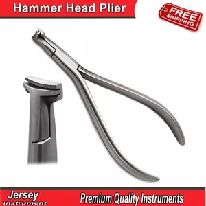 Orthodontic Serrated Hammer Head Plier Dental Wire Forming NITI Cinch Back Tools - Picture 1 of 4