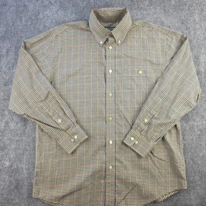 Camicia Orvis grande manica lunga beige multicolore a quadri tasca abbottonata outdoor - Foto 1 di 9