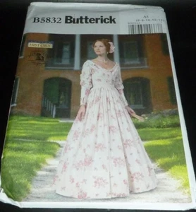 Viktorianischer Bürgerkrieg 1860er Schrägfront Mieder Kleid Kostüm Nähen MUSTER 6-14 - Bild 1 von 3