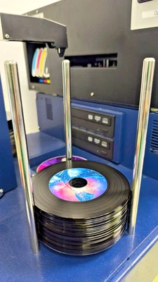 50 VINYL CD-R bedrucken 80Min 700MB printable Retro Schallplatte brennen. - Bild 1 von 3