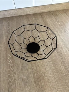 IKEA Black Metal Fruit Bowl – Modern Wire Design - Picture 1 of 18