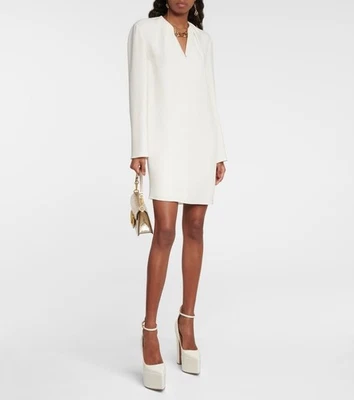 Vestido caftán cadena logotipo Valentino en cady couture vestido blanco - Nuevo con etiquetas Foto 1 de 4