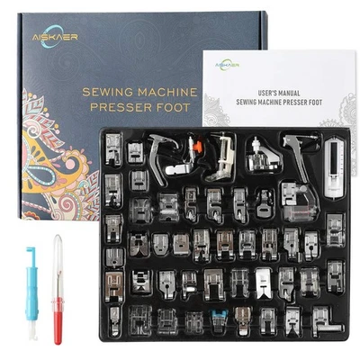 48Pcs Sewing Machine Presser Feet Foot Set for Brother, Babylock, Singer, Jan... - Image 1 of 4