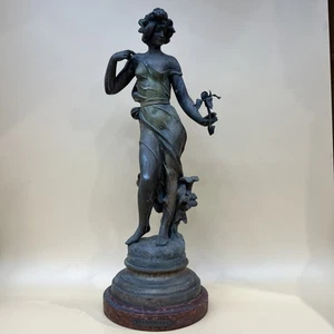 VINTAGE JULIEN CAUSSE PERVENCHE ZAUBER SKULPTUR - Bild 1 von 8