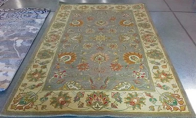 BROWN / IVORY 6'-0" x 9'-0" Back Stain Rug, Reduced Price 1172778308 HG343K-6 - Image 1 of 4