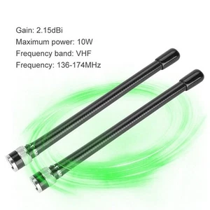 2Pcs Antenne Talkie BNC 10W for Icoms V8 V80 V80E V82 V85 V85E F3S VX200 VX500 - Picture 1 of 12