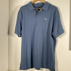 Barbour Polo Shirt Size XXL Men`s Regular Fit Blue - Picture 1 of 5