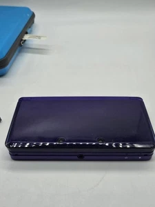 USA VERSION Nintendo 3DS Handheld Konsole Midnight Purple Bundle Spiele und Hülle  - Bild 1 von 20