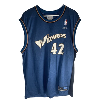Vintage Rebook NBA Washington Wizards Jerry Stackhouse #42 Jersey Mens L - Image 1 of 4