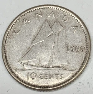 # C6512 CANADA COIN, TEN CENTS 1960 - Picture 1 of 2
