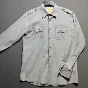 Sovereign Code Button-up Shirt Sz. XL white with blue stripes - Picture 1 of 8