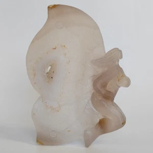Natural quartz crystal cluster mineral specimens. Agate. Hand carved. angel - Picture 1 of 9
