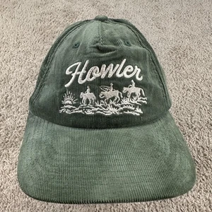 Howler Brothers Hat Cap Snap Back Green Corduroy Cowboy Western Embroidered Mens - Picture 1 of 9