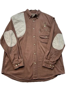 Magellan Sports Wear Herren Größe L Langarm Braun Button Down - Bild 1 von 15