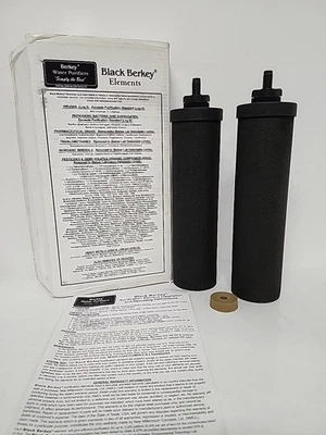 Black Berkey Elements Water Filters Replacement Purification Elements - 2-Pack - Image 1 of 4