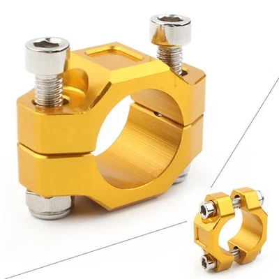 Universal Rotating Bar Clamp CNC For Brake Clutch Perch 22mm 7/8" Handlebar Gold - Image 1 of 4