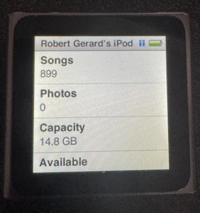 Ipod shuffle 6th Gen Gray (16 GB) A1366 Very Good 899 Songs Mashup House Trance! - Picture 1 of 4